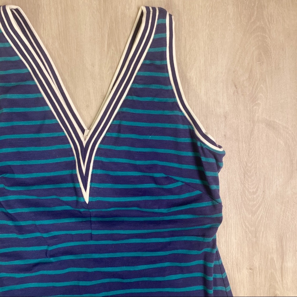 Tommy Bahama Blue Striped Midi Dress - Picture 2 of 7